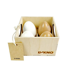 Набор игрушечных яиц в ящике LUKNO, серия Iskusno